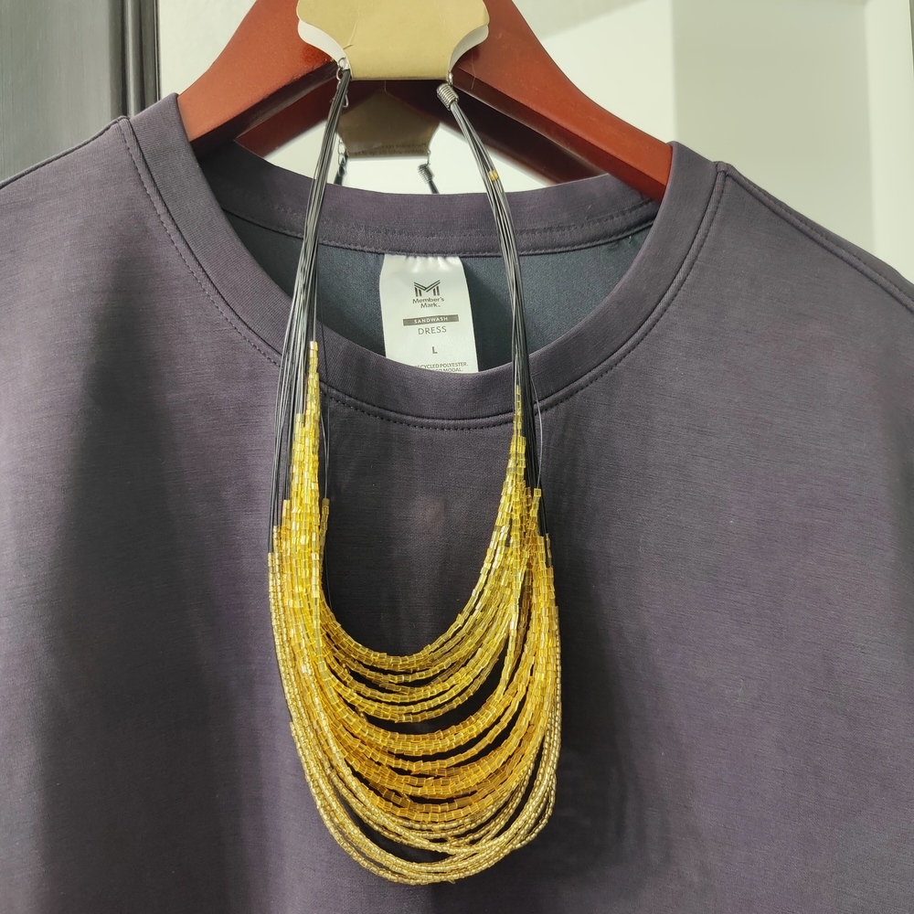 🎉Amazon Multi-Strand Gold Necklace
